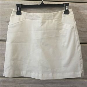 White Nike Fit Dry Golf Skirt